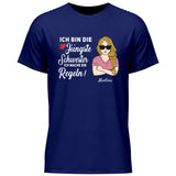 Schwester halte mich eh nicht an die Regeln - Personalisierbares T-Shirt