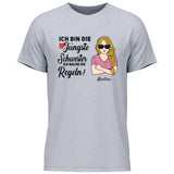 Schwester halte mich eh nicht an die Regeln - Personalisierbares T-Shirt