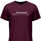 Lieblingsstadt Herzschlag - Personalisierbares T-Shirt