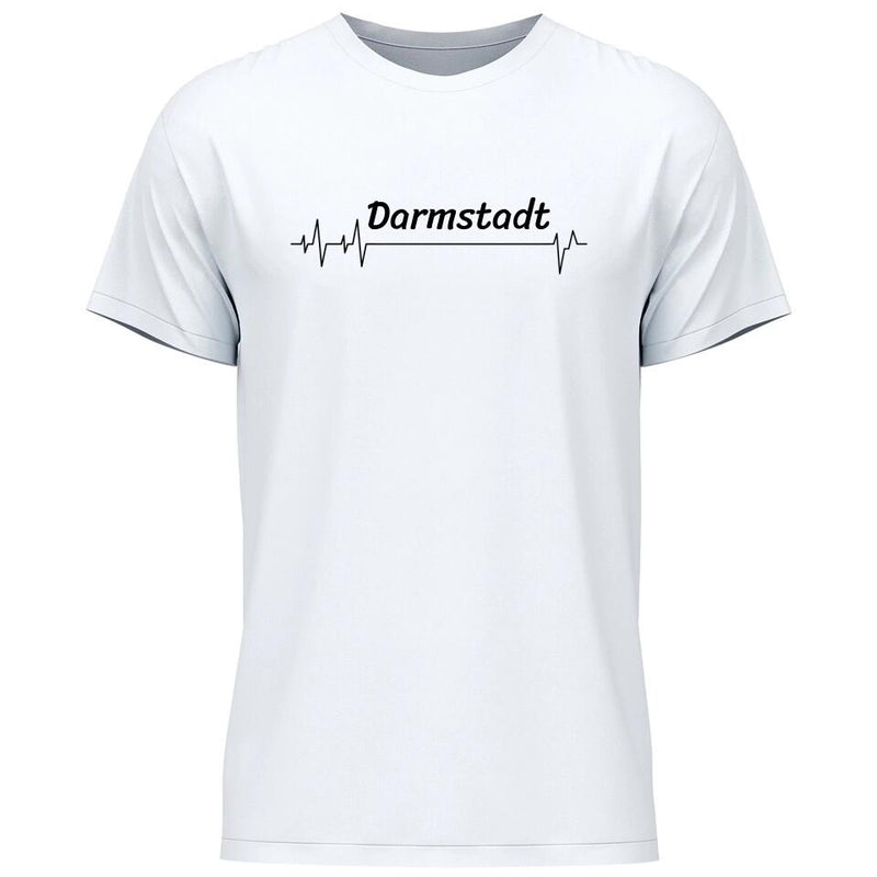 Lieblingsstadt Herzschlag - Personalisierbares T-Shirt