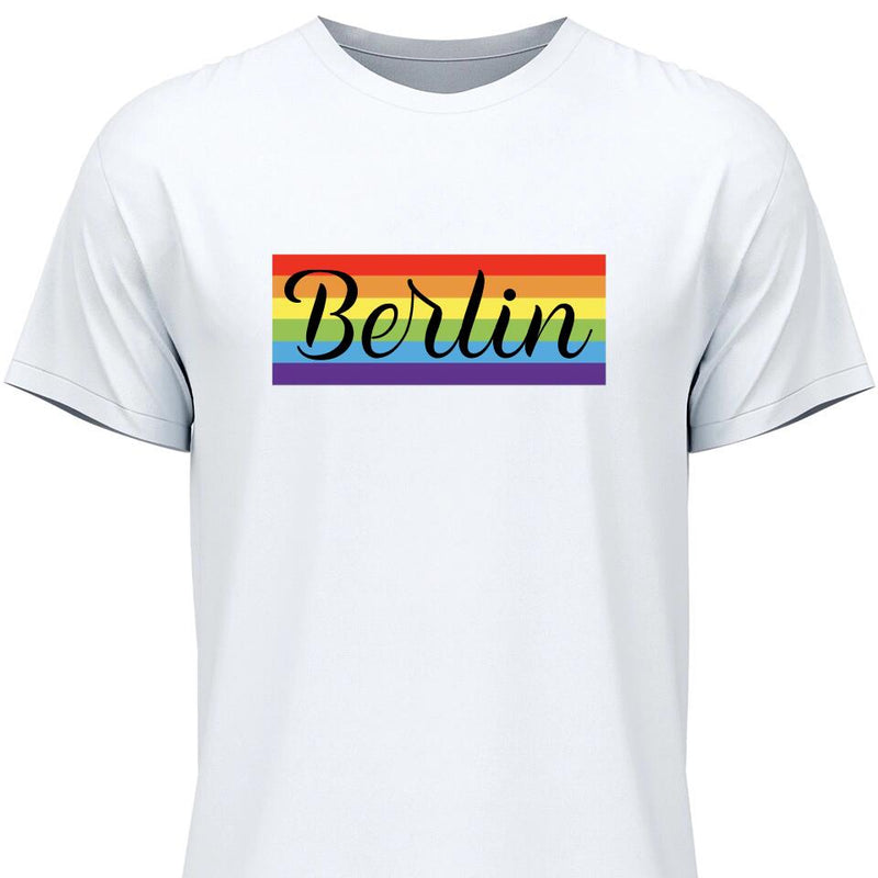 Rainbow Stadt - Personalisierbares T-Shirt