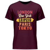 London, New York, Paris, Tokyo - Personalisierbares T-Shirt