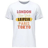 London, New York, Paris, Tokyo - Personalisierbares T-Shirt