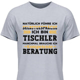 Natürlich führe ich Selbstgespräche- Personalisierbares T-Shirt