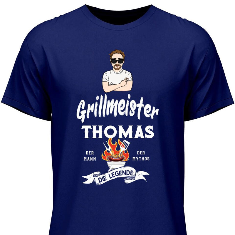 Grillmeister Die Legende - Personalisierbares T-Shirt