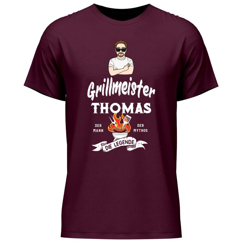 Grillmeister Die Legende - Personalisierbares T-Shirt