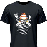 Grillmeister, Mann, Mythos, Legende - Personalisierbares T-Shirt