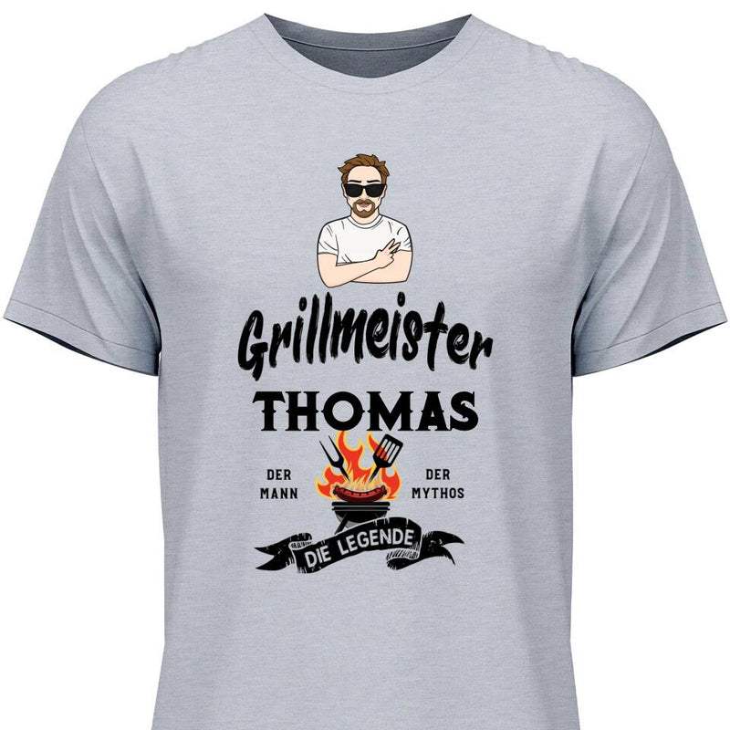 Grillmeister Die Legende - Personalisierbares T-Shirt