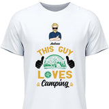 This Guy loves Camping - Personalisierbares T-Shirt