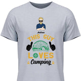 This Guy loves Camping - Personalisierbares T-Shirt