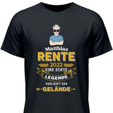 Legende verlässt das Gelände - Personalisierbares T-Shirt