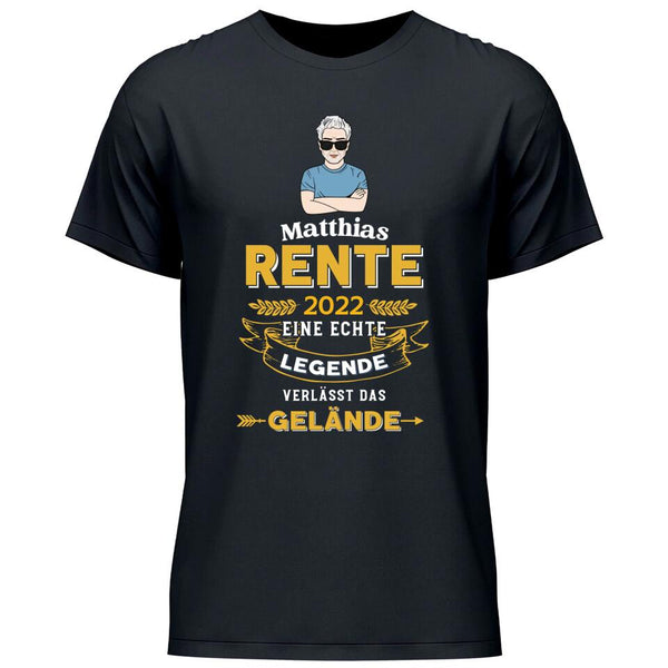 Legende verlässt das Gelände - Personalisierbares T-Shirt