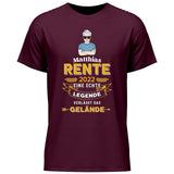 Legende verlässt das Gelände - Personalisierbares T-Shirt