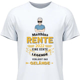 Legende verlässt das Gelände - Personalisierbares T-Shirt