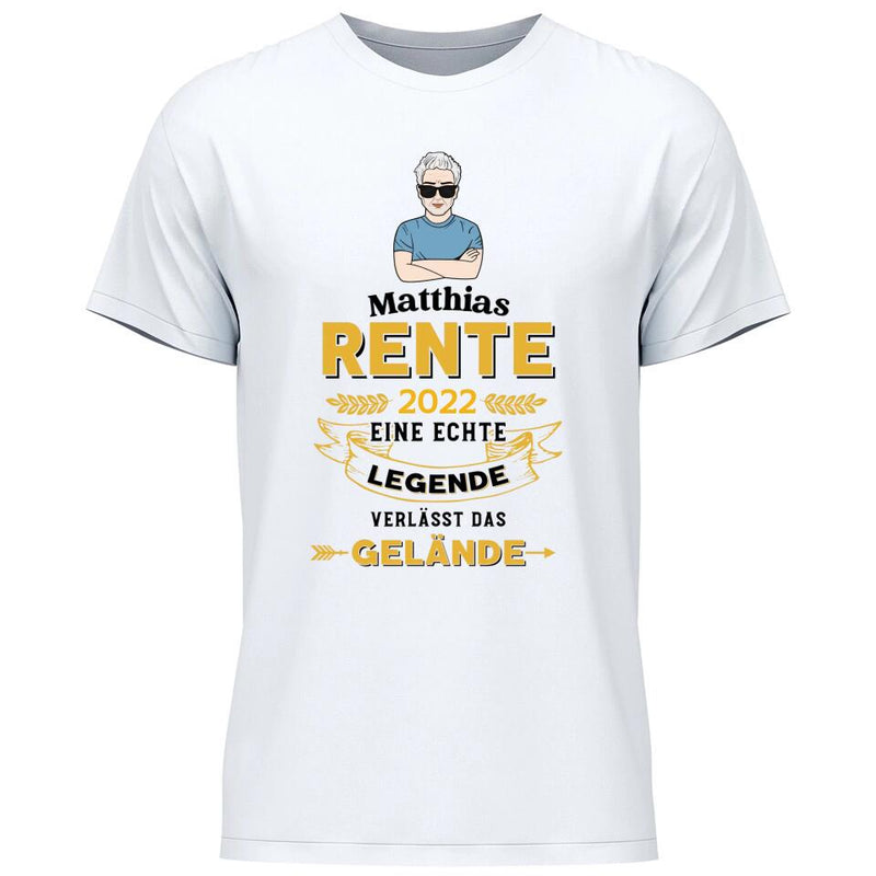 Legende verlässt das Gelände - Personalisierbares T-Shirt