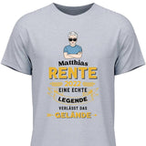 Legende verlässt das Gelände - Personalisierbares T-Shirt