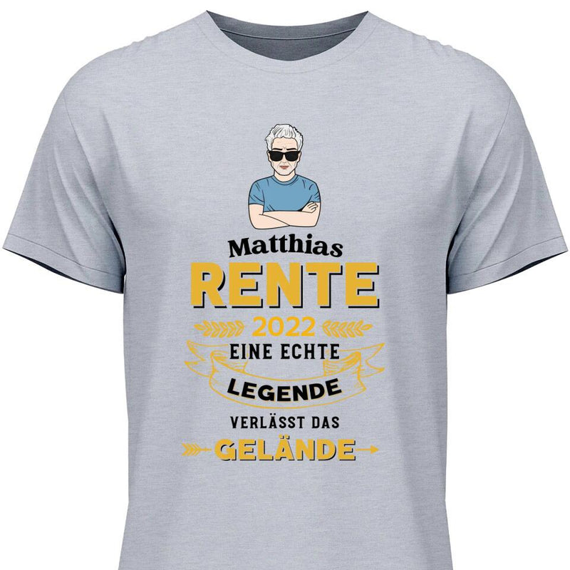 Legende verlässt das Gelände - Personalisierbares T-Shirt