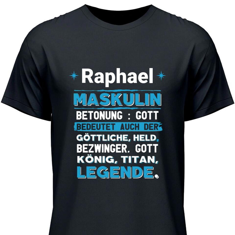 Name Bedeutung - Personalisierbares T-Shirt