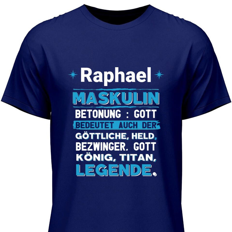 Name Bedeutung - Personalisierbares T-Shirt