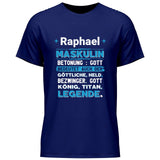 Name Bedeutung - Personalisierbares T-Shirt