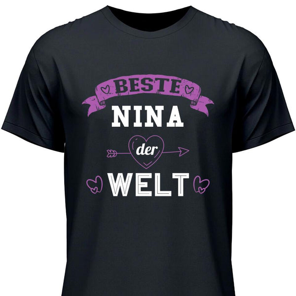 Beste der Welt - Personalisierbares T-Shirt