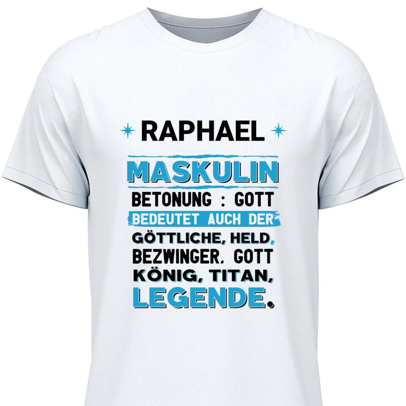 Name Bedeutung - Personalisierbares T-Shirt