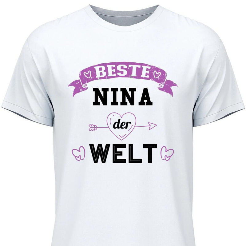 Beste der Welt - Personalisierbares T-Shirt