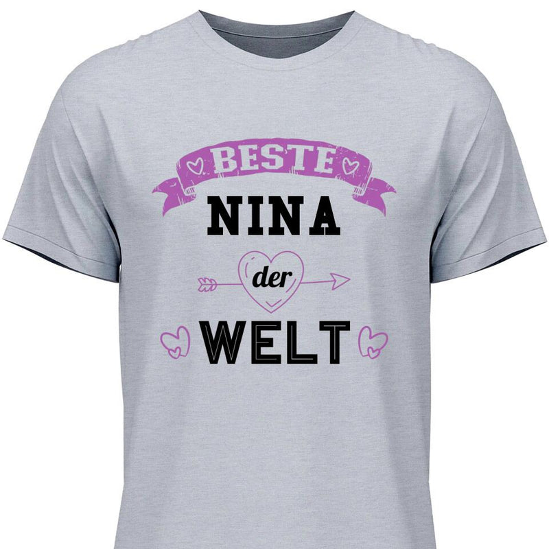 Beste der Welt - Personalisierbares T-Shirt