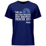 Falls ich zu betrunken bin 1 - Personalisierbares T-Shirt