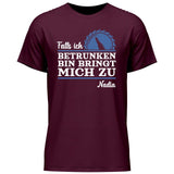 Falls ich zu betrunken bin 1 - Personalisierbares T-Shirt