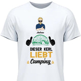 Liebt Camping - Personalisierbares T-Shirt