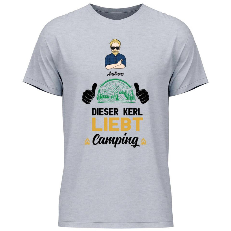 Liebt Camping - Personalisierbares T-Shirt