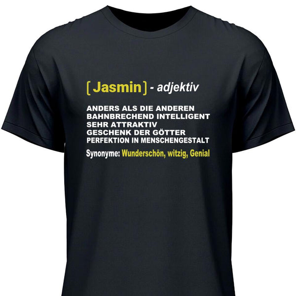 Vorname Definition - Personalisierbares T-Shirt