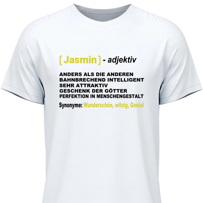 Vorname Definition - Personalisierbares T-Shirt