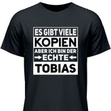 Der/Die Echte - Personalisierbares T-Shirt