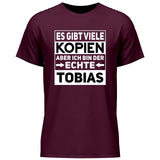 Der/Die Echte - Personalisierbares T-Shirt