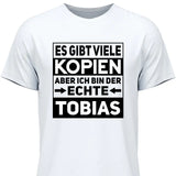 Der/Die Echte - Personalisierbares T-Shirt