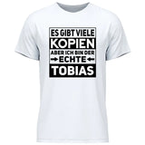 Der/Die Echte - Personalisierbares T-Shirt