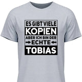 Der/Die Echte - Personalisierbares T-Shirt