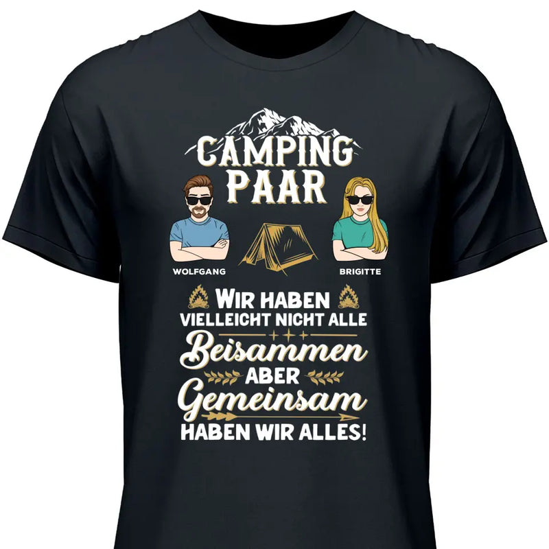 Camping Paar - Personalisierbares T-Shirt