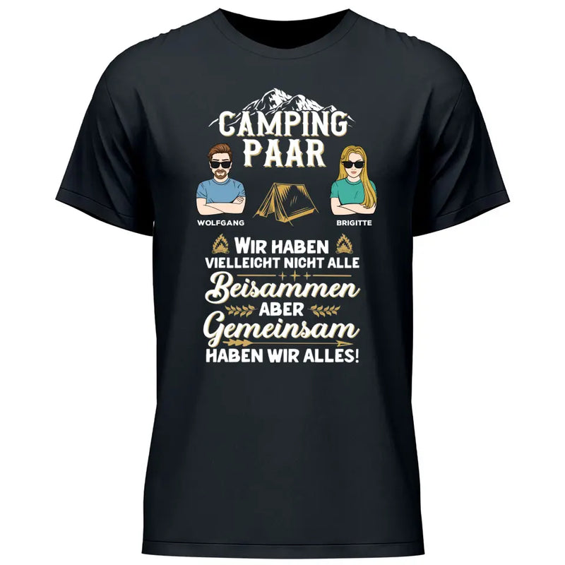 Camping Paar - Personalisierbares T-Shirt