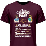 Camping Paar - Personalisierbares T-Shirt