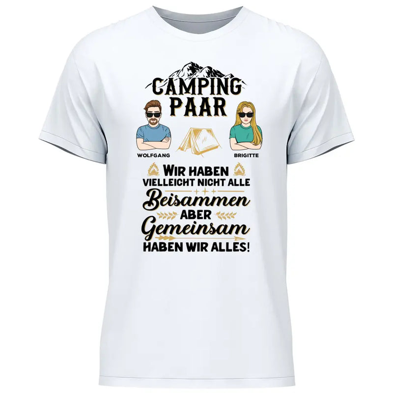 Camping Paar - Personalisierbares T-Shirt