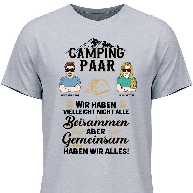 Camping Paar - Personalisierbares T-Shirt