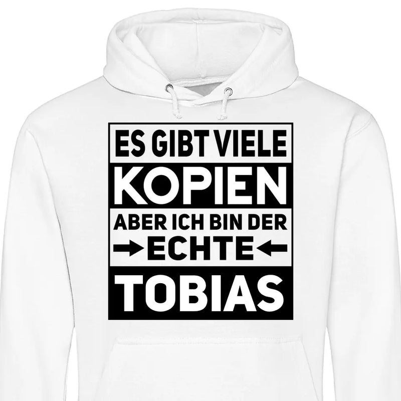 Der/Die Echte - Personalisierbarer Hoodie (Unisex)