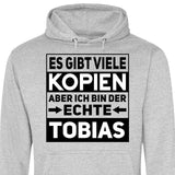 Der/Die Echte - Personalisierbarer Hoodie (Unisex)