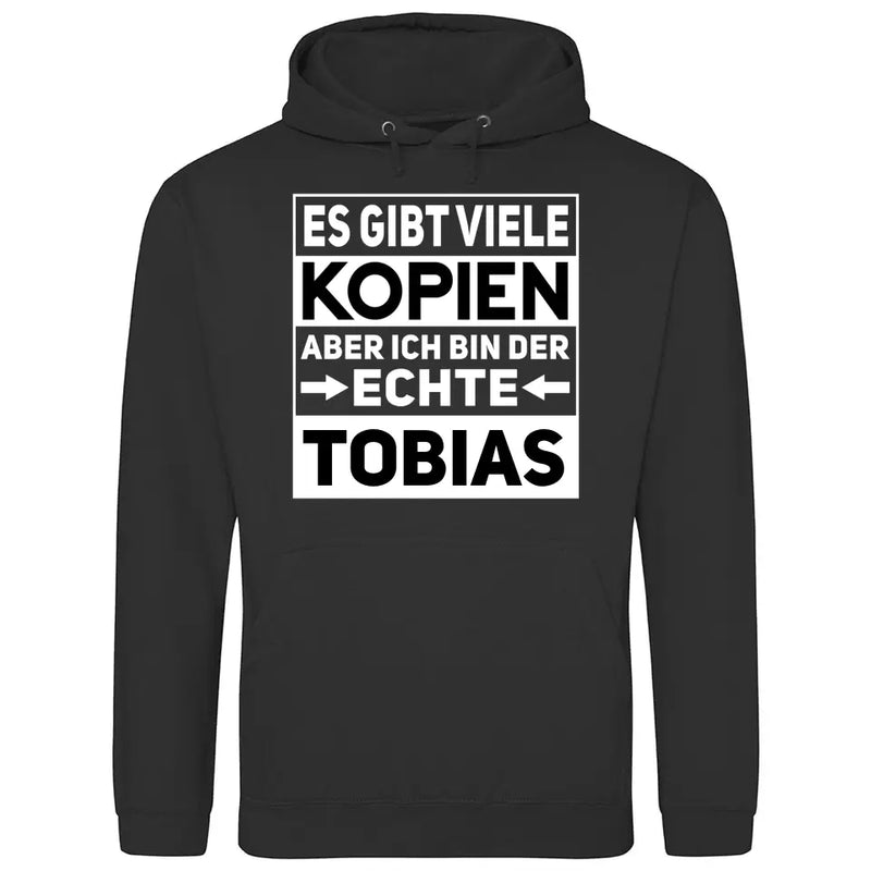 Der/Die Echte - Personalisierbarer Hoodie (Unisex)