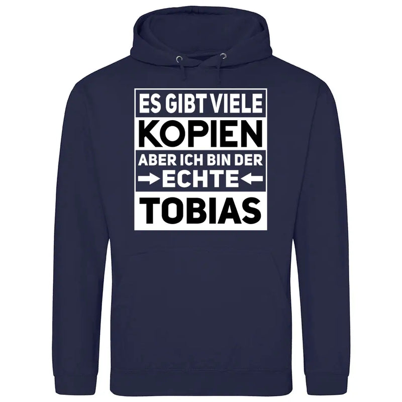 Der/Die Echte - Personalisierbarer Hoodie (Unisex)