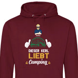 Liebt Camping - Personalisierbarer Hoodie (Unisex)