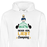 Liebt Camping - Personalisierbarer Hoodie (Unisex)